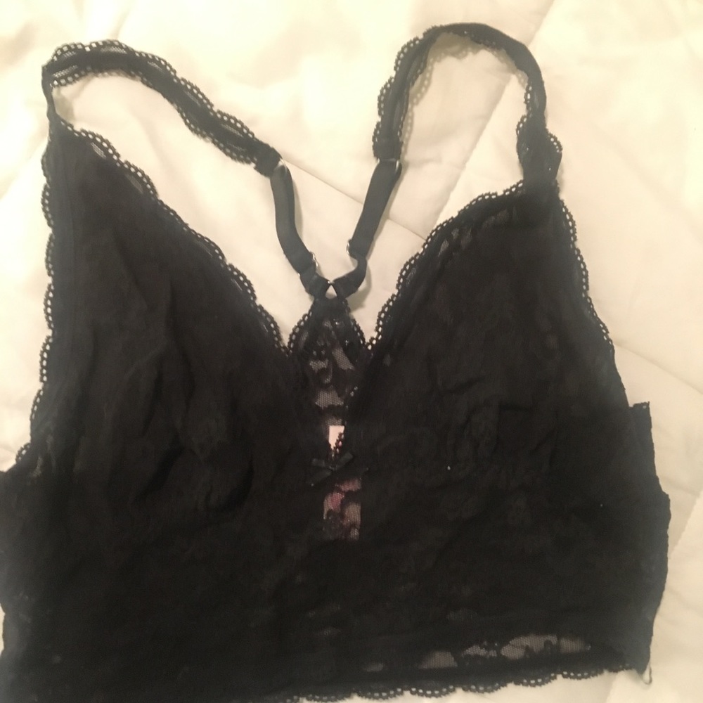 PINK lace bralettes